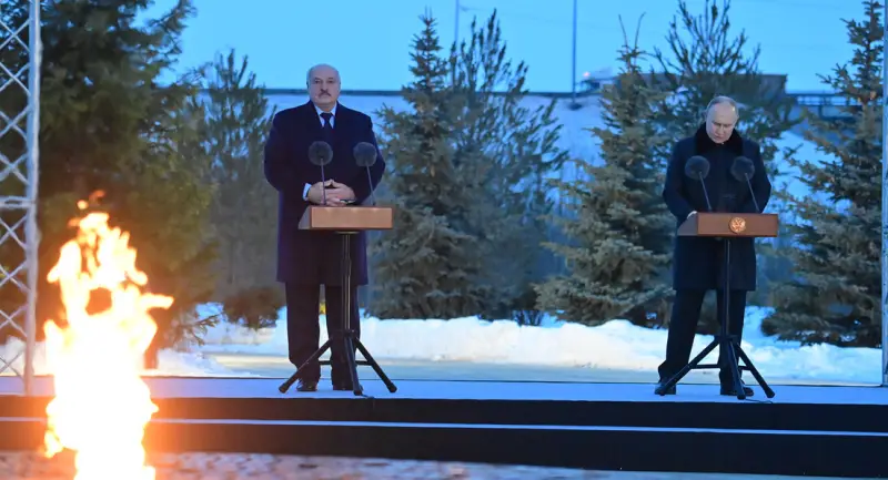 Президенты России и Белоруссии открыли мемориал жертвам нацистского геноцида в годы ВОВ