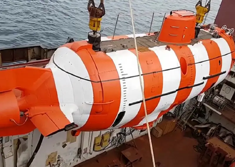 Глубоководный спасательный аппарат АС-30 из состава ТОФ доставлен на главную базу флота после проведённого ремонта