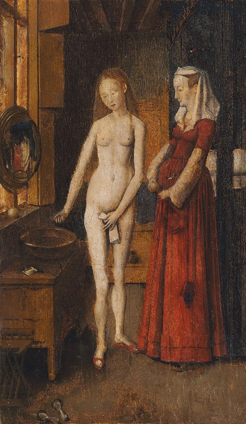 "امرأة في مرحاضها." نسخة لفنان غير معروف