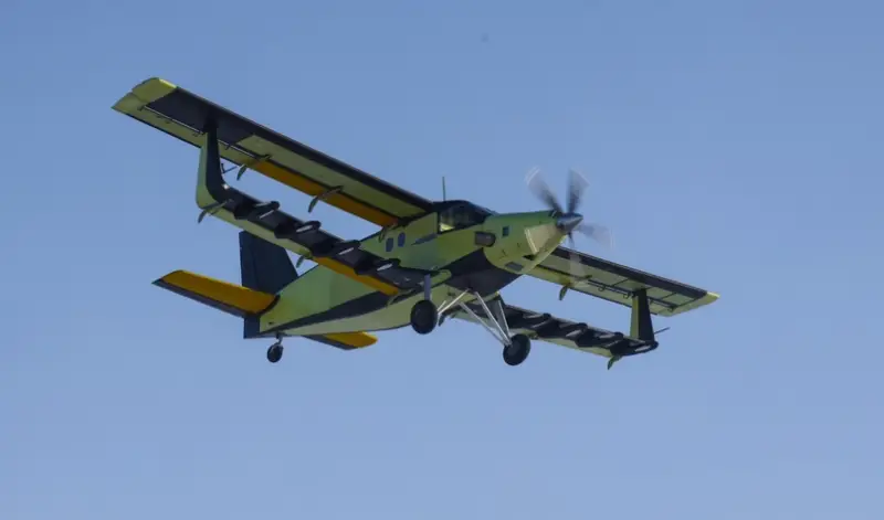 The Partizan heavy transport drone, developed on the basis of the TVS-2DTS aircraft, made its first flight