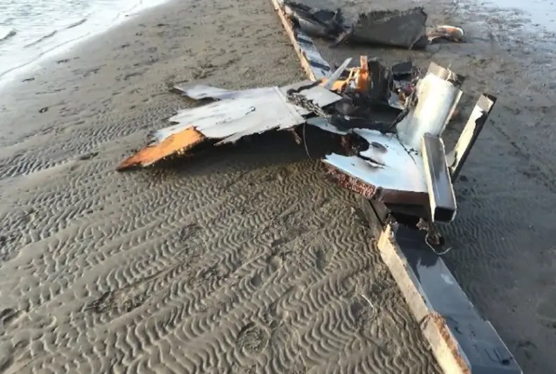 Йеменские хуситы опубликовали кадры со сбитым ими американским дроном MQ-9 Reaper