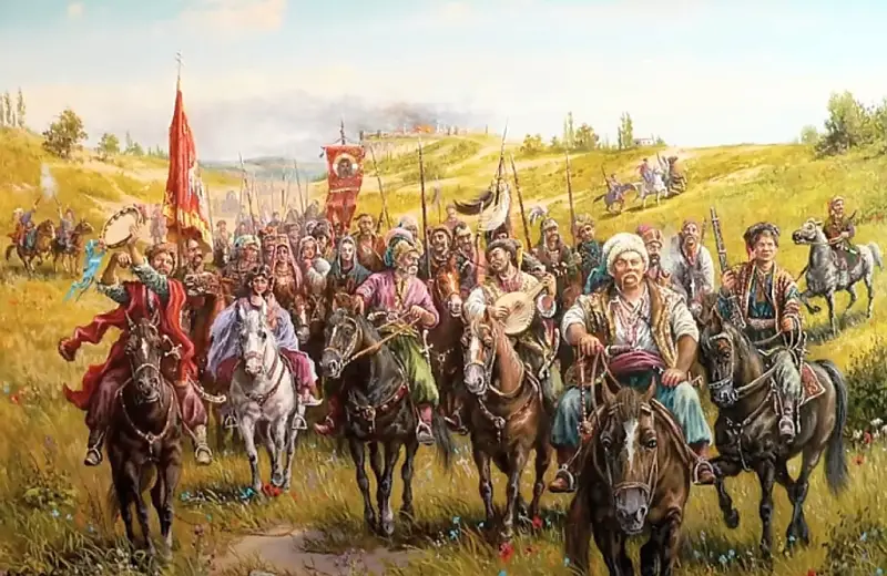 Tarihçi, Dinyeper'in sağ kıyısındaki Kazakların 17. yüzyılda Polonya yönetimine gönüllü geçişinden bahsetti.