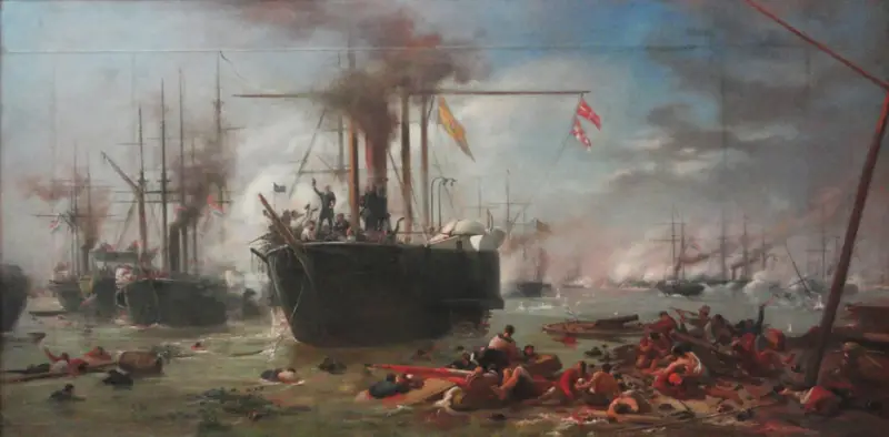 カンポ・グランデの戦い。アーティスト、ペドロ・アメリカによる絵画。