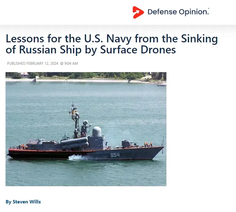 Marine kamikaze drones and the Black Sea Fleet of the Russian Navy. American expert's view