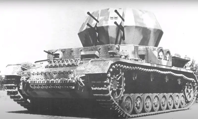 Wirbeiwind: ما هو Wehrmacht ZSU، المبني على أساس Panzerkampfwagen IV