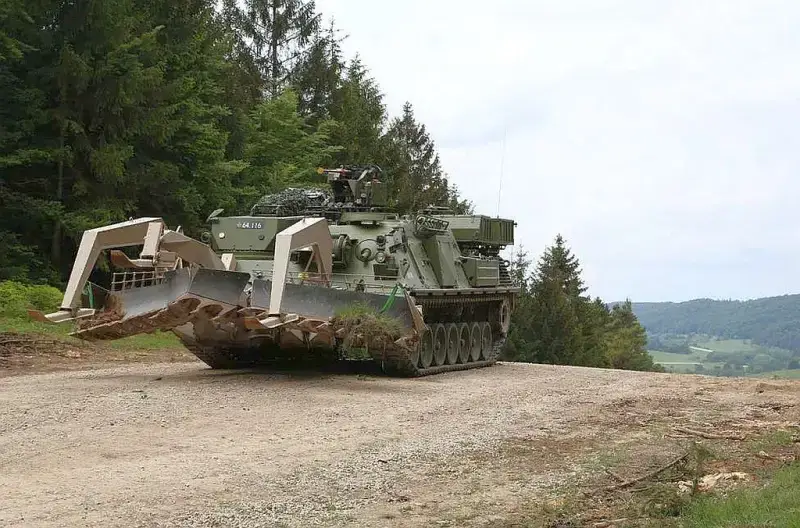 A Alemanha transferiu um novo pacote de assistência militar para a Ucrânia, cuja base eram veículos de engenharia