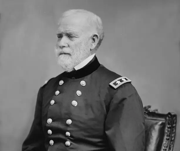 Il generale William Selby Harney, partecipante alla guerra messicano-americana e alle guerre indiane.