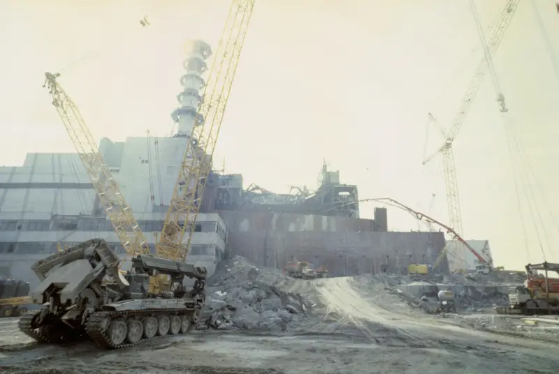 Sur l'utilisation de véhicules blindés dans la zone accidentée de Tchernobyl