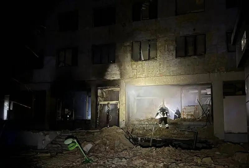 В ходе ночной атаки российские «Герани» уничтожили пункт временной дислокации иностранных наёмников в Харькове