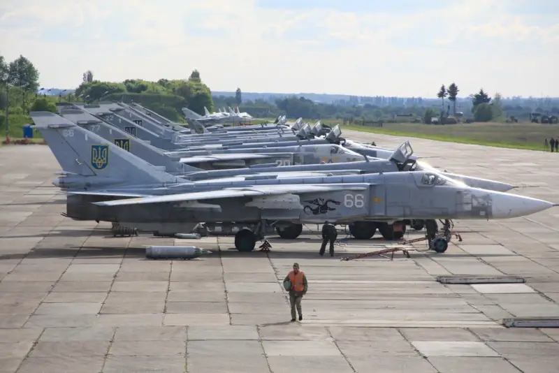Авиацией России в районе запуска крылатых ракет SCALP-EG был сбит украинский бомбардировщик Су-24М