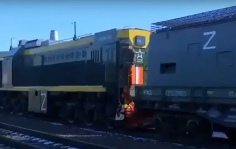 Footage of the combat work of the Volga armored train in the area of the North Military District has been published