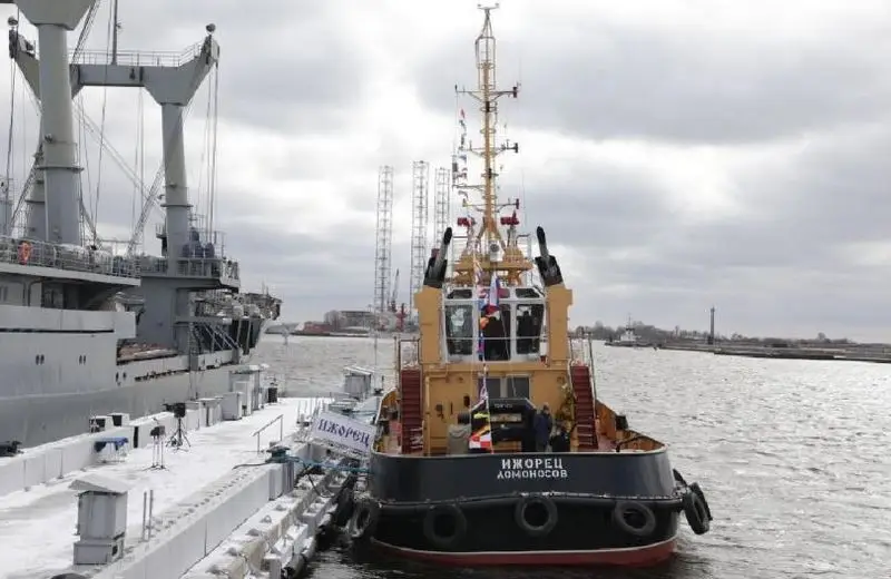 Рейдовый буксир «Ижорец» вошёл в состав Ленинградской военно-морской базы Балтийского флота