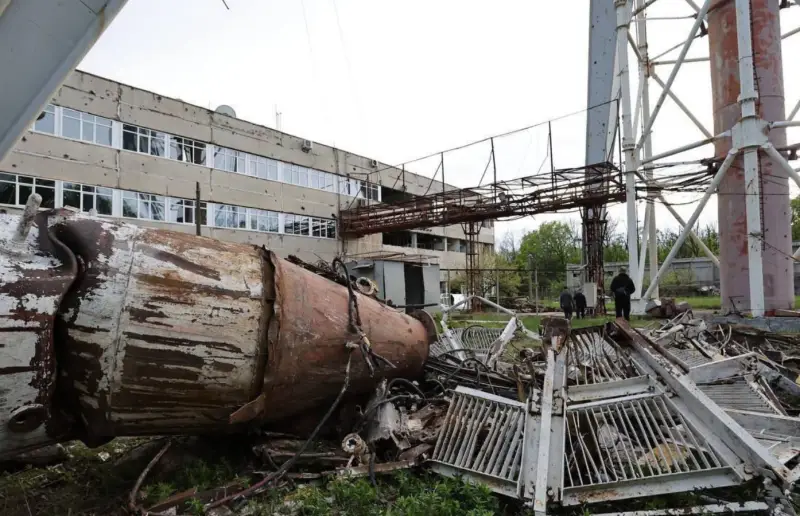 Nach dem Einsturz des Turms gibt es in Charkow und den umliegenden Siedlungen kein digitales Fernsehsignal mehr