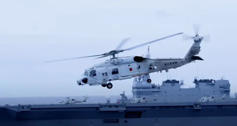 A Marinha Japonesa está em alerta devido à perda de dois helicópteros SH-60K