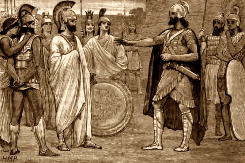 Rey espartano Agesilao II. Alumno y alumno de Lisandro