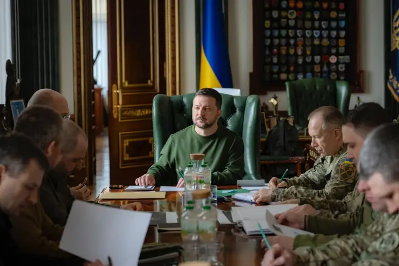 Selenskyj hielt eine Sitzung im Hauptquartier ab, bei der er die bevorstehende „Begradigung der Lage“ an der Front unter Berücksichtigung der Hilfe der Vereinigten Staaten ankündigte