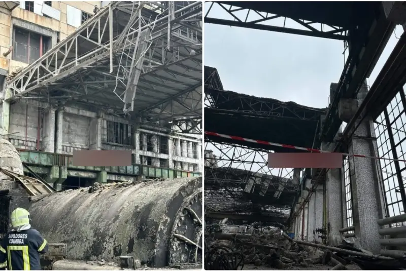 В сети появились кадры Змиевской ТЭС в Харьковской области после взрывов