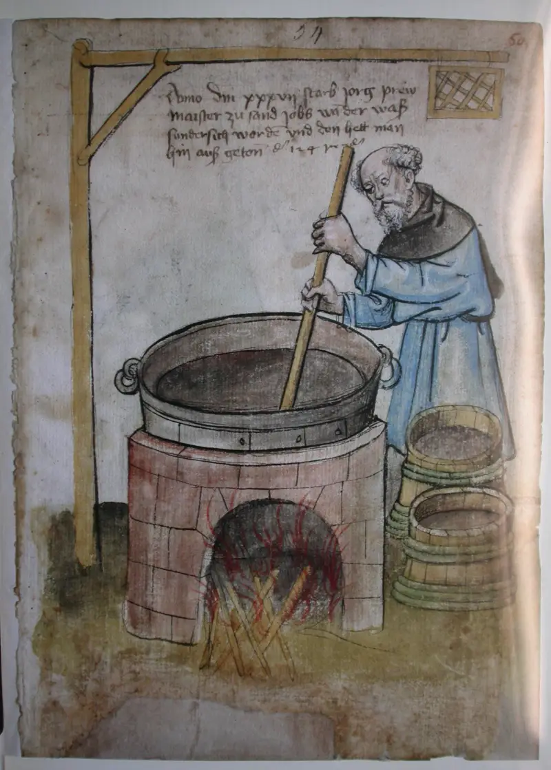 醸造家、1437年、作者不明。