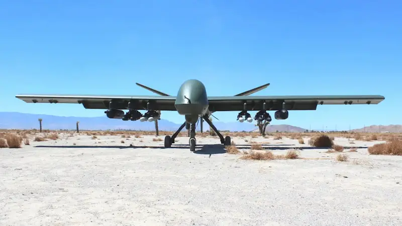 Das Mojave-UAV wurde zum Träger von GAP-6-Maschinengewehrcontainern