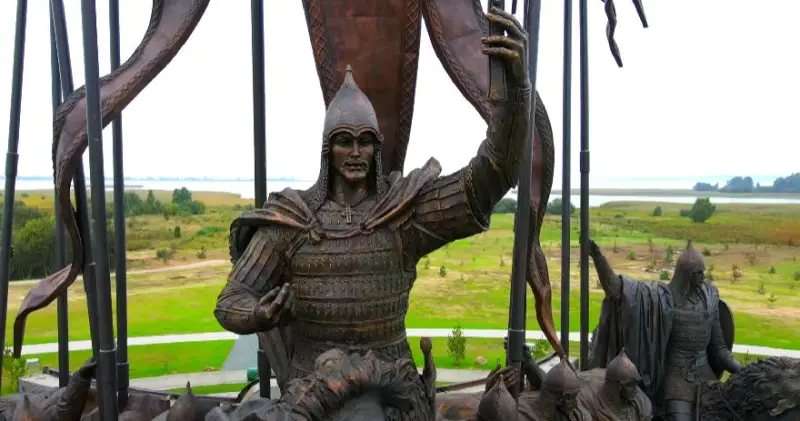 Rus Prens Alexander Nevsky Askerlerinin Zafer Bayramı, Peipsi Gölü'ndeki Alman şövalyelerine karşı