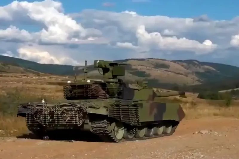 The latest Serbian M-2024AS84 tanks were used in the Vihor 2 exercises