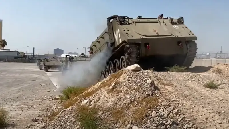 Израильская армия использовала БТР M113 в качестве подрывной машины