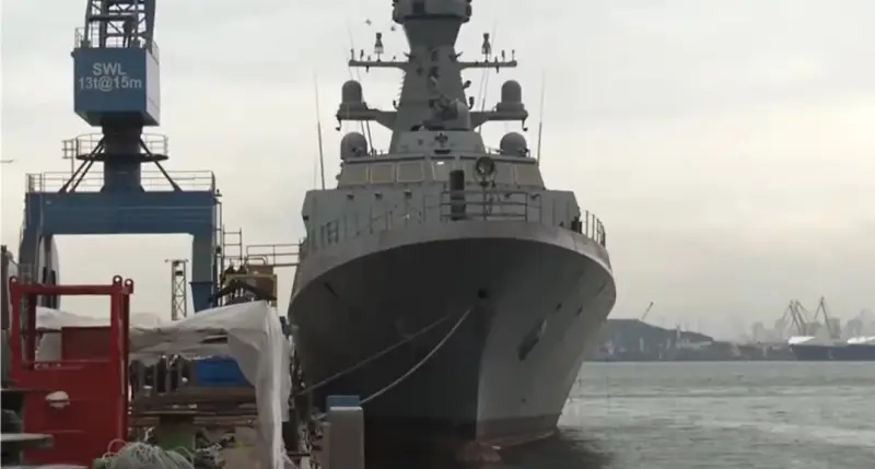 Будущий корвет ВМС Украины «Гетман Иван Мазепа» начал ходовые испытания в Турции