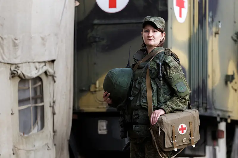 Российская женщина военнослужащий
