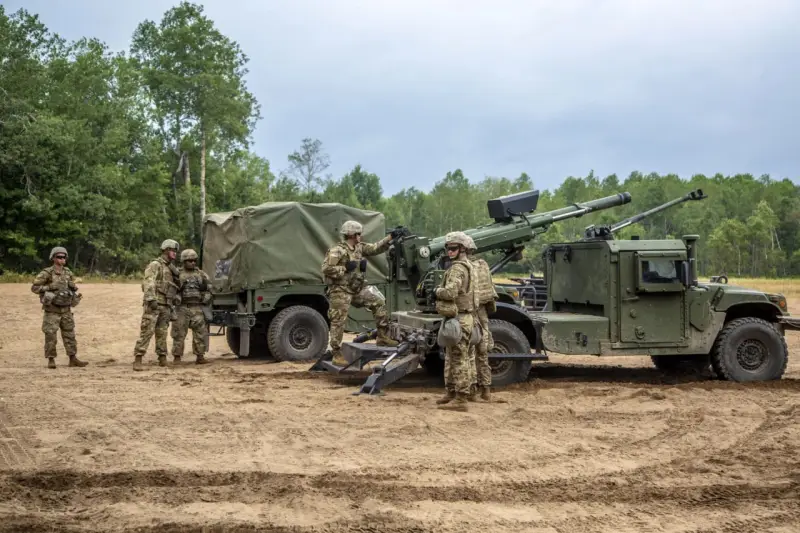 The United States delivered a test sample of the 105-mm Humvee 2-CT ...