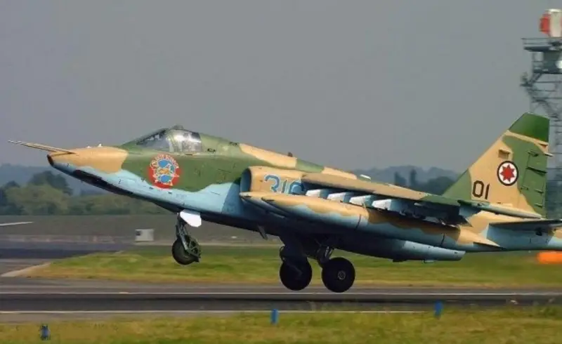 В Грузии во время учебного полёта разбился самолёт Су-25
