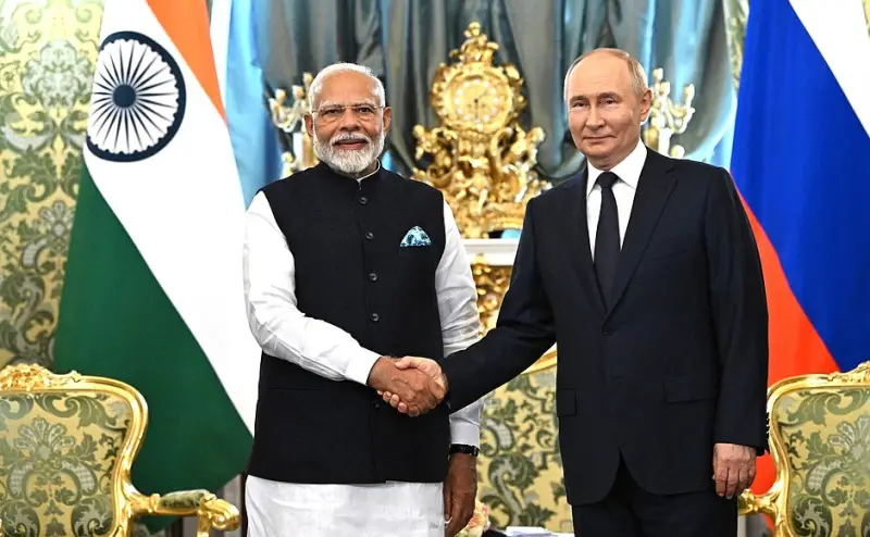 МИД Индии сообщил, что Путин и Моди в Москве обсуждали вопросы обороны и безопасности государств