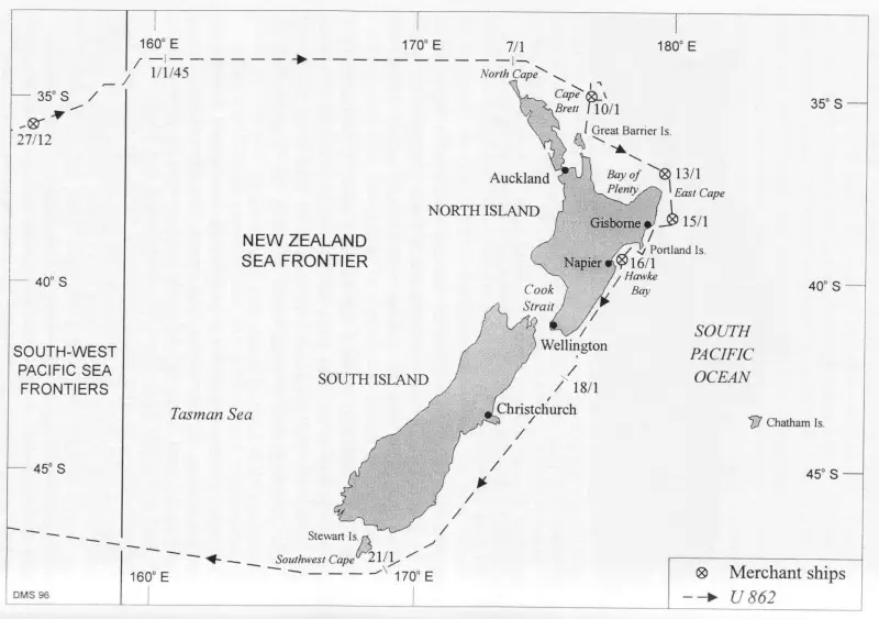 U-862 off the coast of Australia and New Zealand. The last months of ...