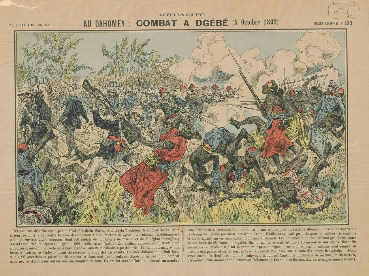 Вторая франко-дагомейская война: «Пуля — дура, штык — молодец!»