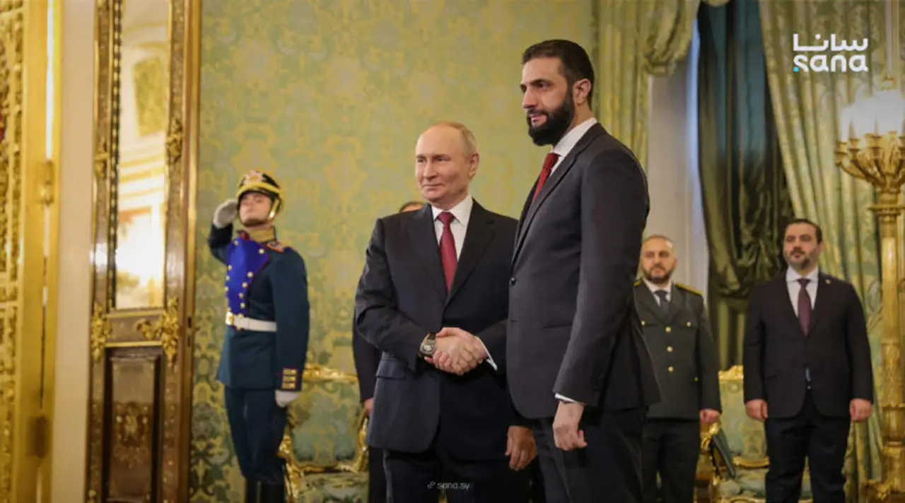 Отобедавший в Кремле аш-Шараа пообещал сохранить военные базы РФ в Сирии