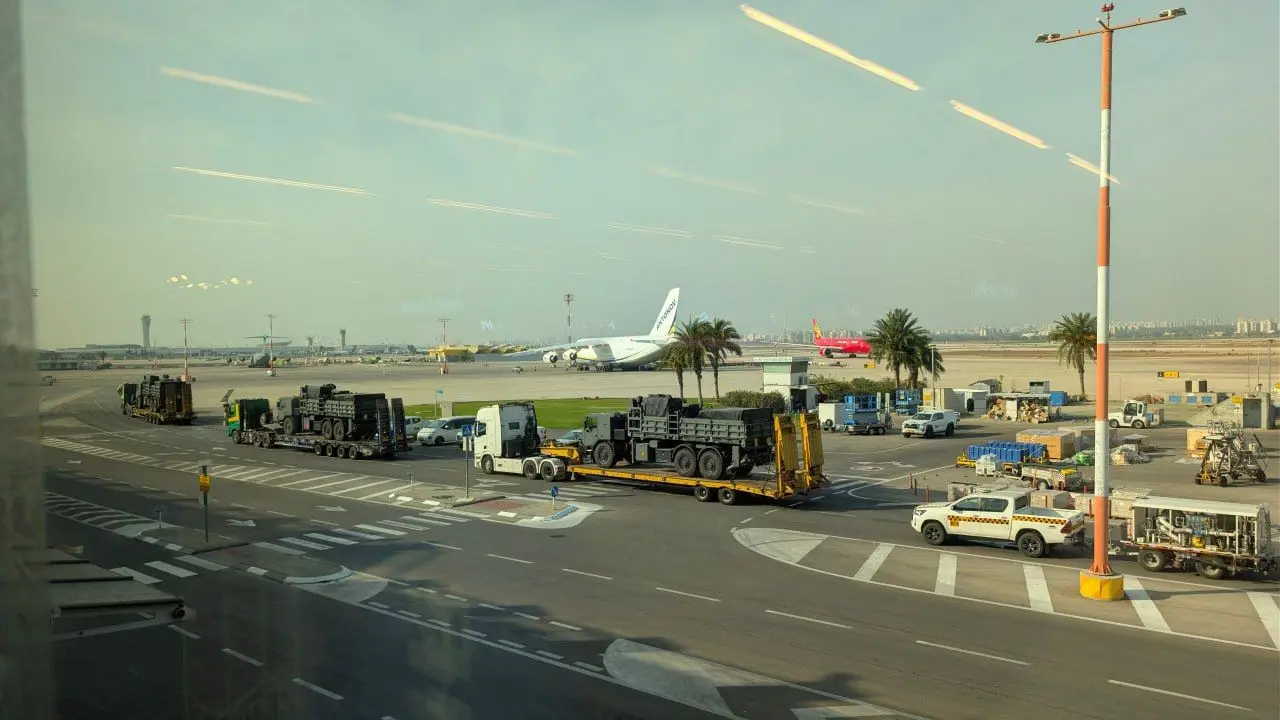 В Израиле замечен украинский Ан-124, прилетевший за военным грузом