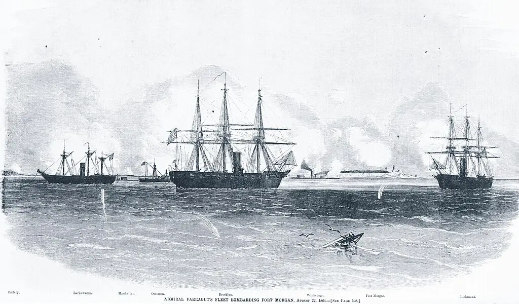 Битва в заливе Мобил. Конец сражения