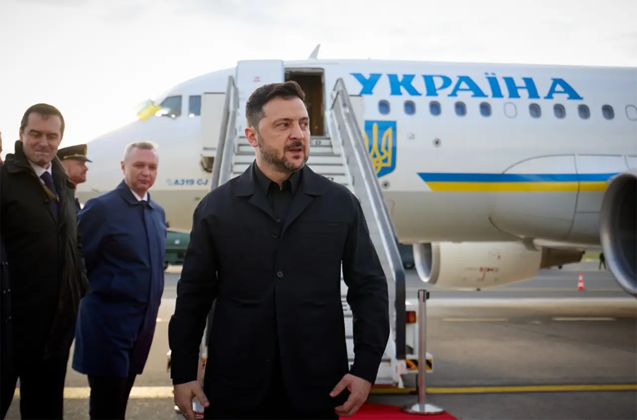 Самолёт Зеленский готовится к полету в Швейцарию из Жешува