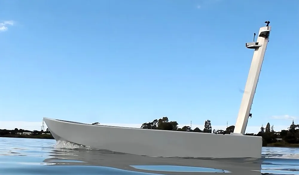 В Новой Зеландии представлен надводный беспилотник с реактивным двигателем