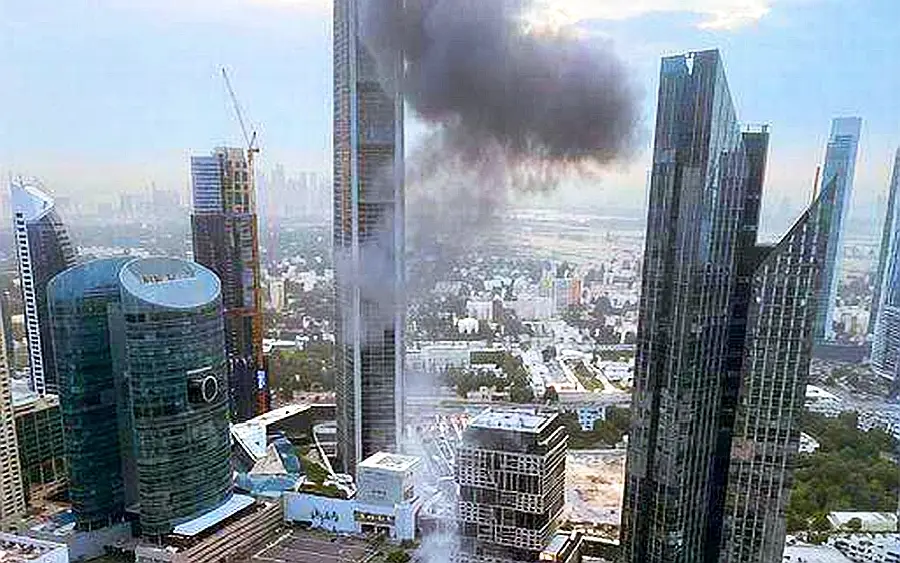 Мощный дрон или слабая высотка: показан результат прилёта БПЛА в Дубае