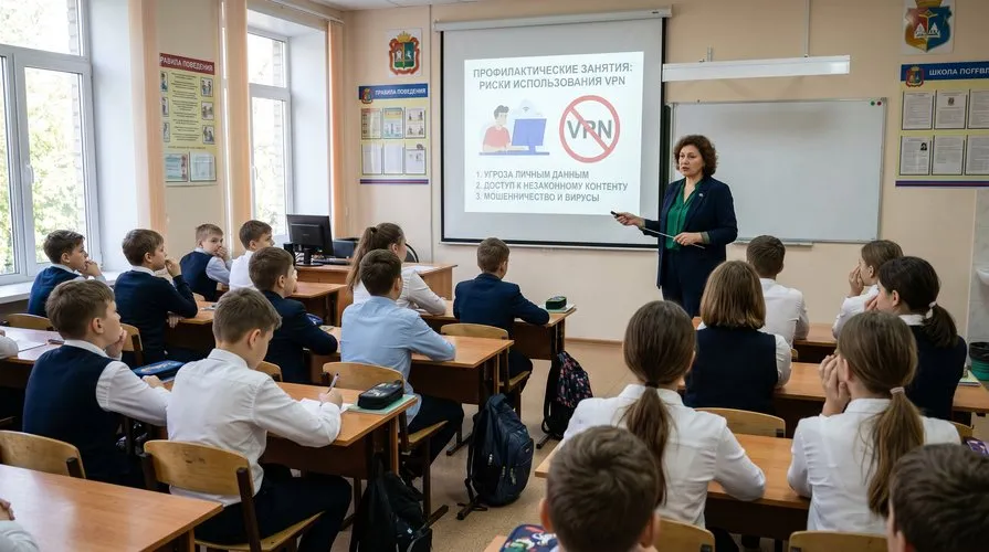 В ряде школ проводятся занятия о рисках и ответственности при использовании VPN
