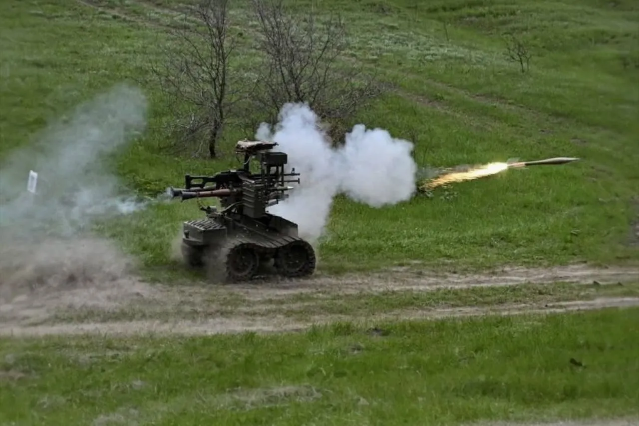 На вооружении 65-й отдельной бригады ВСУ находится наземный боевой робот «Гном»