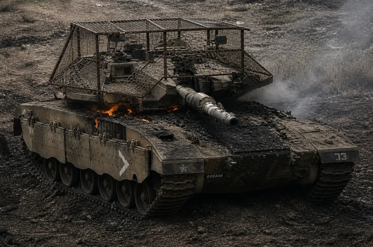 «Хизбалла» выложила видео уничтожения израильского танка Merkava Mk3 FPV-дроном