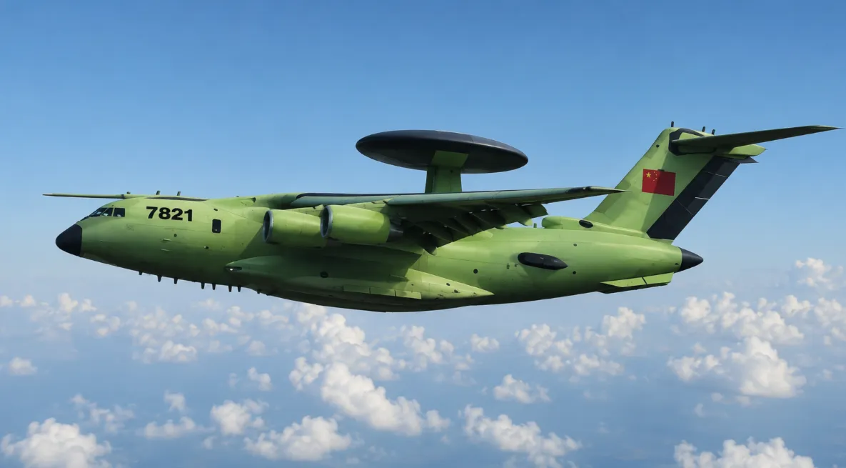 В сеть попали новые кадры лётных испытаний китайского самолета ДРЛО KJ-3000