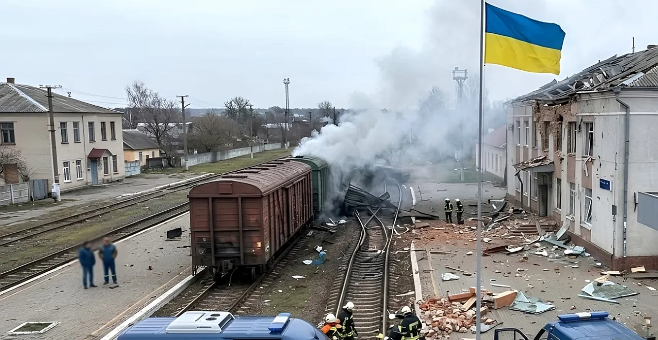 На Украине платформы с военными грузами чередуют с пассажирскими вагонами