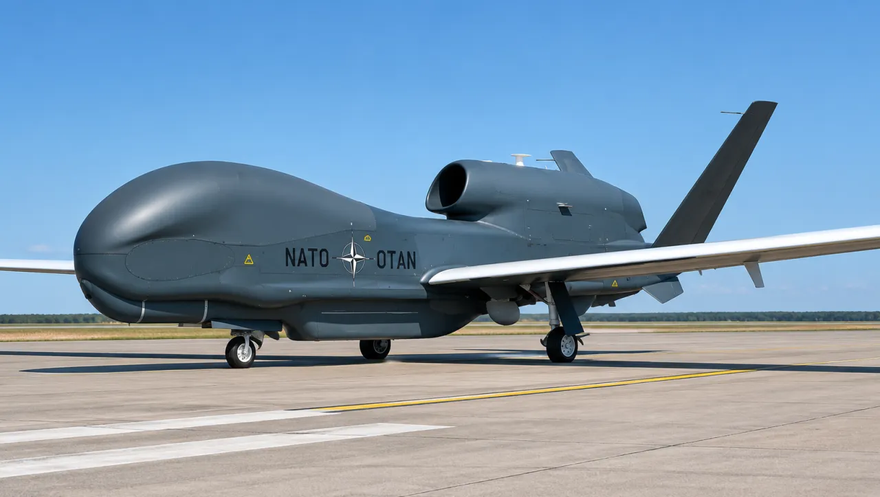 Стратегический дрон НАТО RQ-4D Phoenix вновь заметили над Чёрным морем