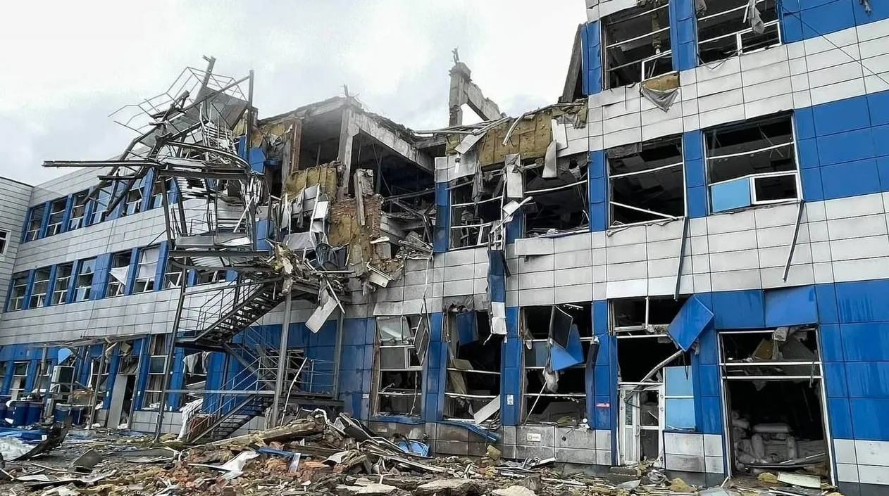Появились кадры поражённого предприятия по сборке БПЛА в Киеве